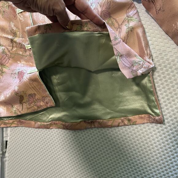 Ethnic Women’s Tang Suit Chinese Cheongsam Long Sleeve Retro Bird Button Coat XL - Picture 4 of 9